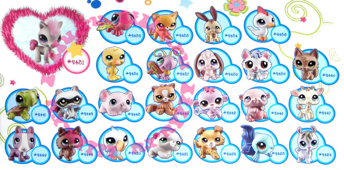 Набор из 24 зверюшек 'Петшоп из мешка' - серия 5, Littlest Pet Shop, Hasbro [37096set]