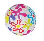 Пляжный надувной мяч &#039;Цветы&#039;, белый, 61см, Intex [59050NP] Пляжный надувной мяч 'Цветы', белый, Intex [59050NP]