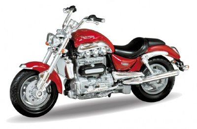 Модель мотоцикла Triumph Rocket III, 1:18, красная, Welly [12804PW] Модель мотоцикла Triumph Rocket III, 1:18, красная, Welly [12804PW]