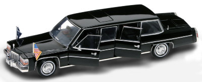 Модель автомобиля Cadillac Presidential Limousine 1983, 1:24, &#039;Президентская&#039; серия, Yat Ming [24098] Модель автомобиля Cadillac Presidential Limousine 1983, 1:24, 'Президентская' серия, Yat Ming [24098]
