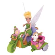 Игровой набор 'Тинк на мопеде' с куклой-феечкой Tinker Bell (Динь-динь), 11 см, Disney Fairies, Jakks Pacific [32817]