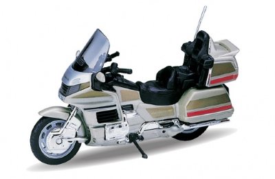 Модель мотоцикла Honda Gold Wing, 1:18, светло-коричневый металлик, Welly [12148PW] Модель мотоцикла Honda Gold Wing, 1:18, светло-коричневый металлик, Welly [12148PW]