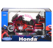 Модель мотоцикла Honda Gold Wing, 1:18, красная, Welly [12148PW]