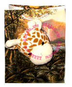 Мягкая игрушка 'Жираф в пакете', 18 см, подарочная серия The World is Wild, Jemini [100138Z]