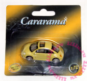 * Модель автомобиля Volkswagen New Beetle 1:72, желтая, Cararama [171CN-07]