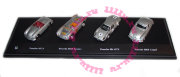 Набор из 4 автомобилей Porsche 1:72, в пластмассовой коробке, Cararama [714-3]