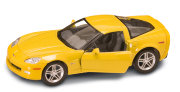 Модель автомобиля Chevrolet Z06 2007, 1:24, желтая, Yat Ming [24207y]