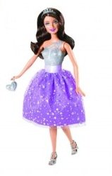 Кукла Барби &#039;Принцессы на вечеринке&#039;, в фиолетовом платье, Barbie, Mattel [R6392] Кукла Барби 'Принцессы на вечеринке', в фиолетовом платье, Barbie, Mattel [R6392]