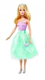 Кукла Барби &#039;Принцессы на вечеринке&#039;, в голубом платье, Barbie, Mattel [R6393] Кукла Барби 'Принцессы на вечеринке', в голубом платье, Barbie, Mattel [R6393]