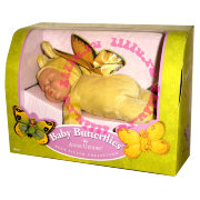 Кукла 'Спящий младенец-бабочка (желтая)', 23 см, Anne Geddes [579117]