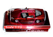 Модель автомобиля Chevrolet Corvette C6 1:72, красно-оранжевый металлик, Yat Ming [72000-31]
