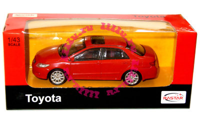 Модель автомобиля Toyota Corolla 1:43, красная, Rastar [36100r] Модель автомобиля Toyota Corolla 1:43, красная, Rastar [36100r]