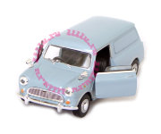Модель автомобиля Mini Panel Van, 1:43, голубая, Cararama [251ND-05]
