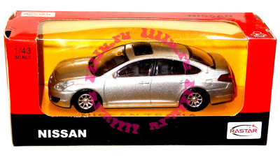 Модель автомобиля Nissan Teana 1:43, серебристая, Rastar [35300s] Модель автомобиля Nissan Teana 1:43, серебристая, Rastar [35300s]