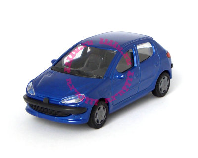 Модель автомобиля Peugeot 206 1:43, синяя, Cararama [255S-12] Модель автомобиля Peugeot 206 1:43, синяя, Cararama [255S-12]