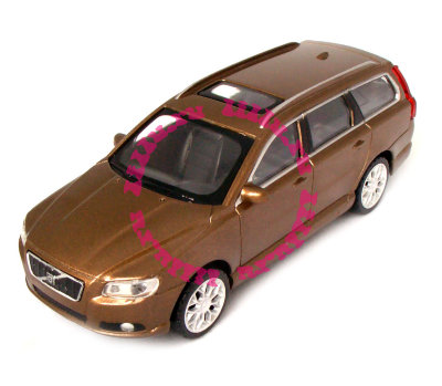 Модель автомобиля Volvo V70 1:43, коричневый металлик, Rastar [41000v70br] Модель автомобиля Volvo V70 1:43, коричневый металлик, Rastar [41000v70br]