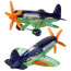 Модель самолета 'Mad Propz', сине-зеленая, HW Off-Road, Hot Wheels [BFD11] - BFD11-2.jpg