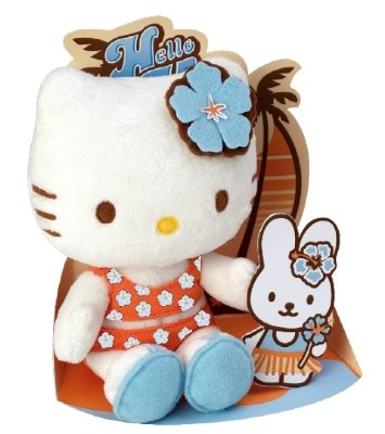 Мягкая игрушка &#039;Хелло Китти на Гавайях&#039; (Hello Kitty), 15 см, Jemini [150856h] Мягкая игрушка 'Хелло Китти на Гавайях' (Hello Kitty), 15 см, Jemini [150856h]