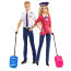 Набор кукол Барби и Кен 'Карьера в авиакомпании', из специальной серии 'Pink Passport', Barbie, Mattel [CCY12] - Набор кукол Барби и Кен 'Карьера в авиакомпании', из специальной серии 'Pink Passport', Barbie, Mattel [CCY12]