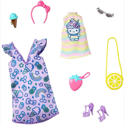 Набор одежды для Барби, из специальной серии &#039;Hello Kitty&#039;, Barbie [GJG42] Набор одежды для Барби, из специальной серии 'Hello Kitty', Barbie [GJG42]