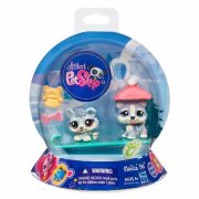 Зверюшки из серии 'Зима' - Хаски и... Хаски, Littlest Pet Shop [94786]