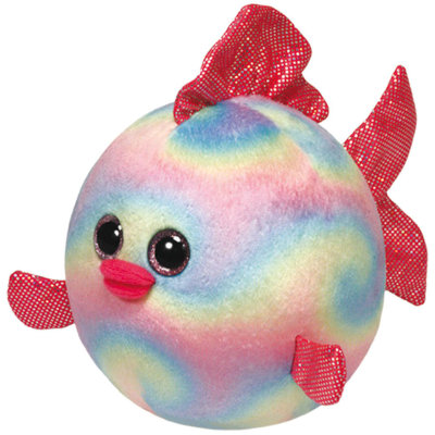 Мягкая игрушка &#039;Рыбка Rainbow круглая&#039;, из серии Beanie Ballz, 11 см, TY [38119] Мягкая игрушка 'Рыбка Rainbow круглая', из серии Beanie Ballz, 11 см, TY [38119]