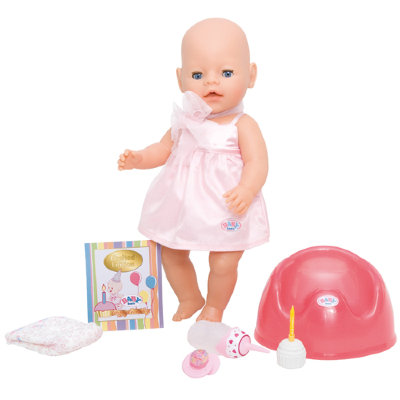 Кукла-девочка Baby Born (Беби Бон) &#039;День рождения&#039; (Happy Birthday), 43 см, Zapf Creation [813-577] Интерактивная кукла-девочка Baby Born (Беби Бон) 'День рождения', 43 см, Zapf Creation [813577]