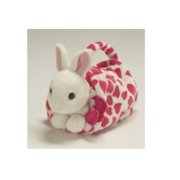Мягкая игрушка 'Белый кролик в пятнистой сумочке', 17 см, Jemini [150582w]