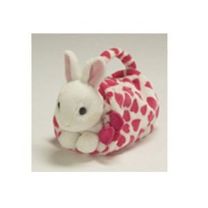 Мягкая игрушка &#039;Белый кролик в пятнистой сумочке&#039;, 17 см, Jemini [150582w] Мягкая игрушка 'Белый кролик в пятнистой сумочке', 17 см, Jemini [150582w]