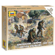 Сборная модель 'Британские саперы 1939-1942', 1:72, 4 фигуры, Art of Tactic, Zvezda [6219]