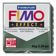 Полимерная глина FIMO Effect Metallic Opal Green, металлик зеленый опал, 56г, FIMO [8020-58]