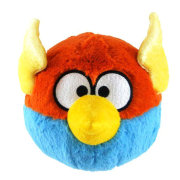 Мягкая игрушка 'Коричнево-голубая космическая злая птичка' (Angry Birds Space - Blue Bird), 12 см, со звуком, Commonwealth Toys [92570-BB]