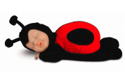 Кукла 'Спящий младенец-божья коровка', 23 см, Anne Geddes [579111-1]