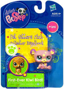 Зверюшка с дневником - сиреневый Медведь, Littlest Pet Shop - Pet Sitters Club Collector Hanfbook, Hasbro [25858]