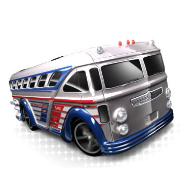 Коллекционная модель автобуса Surf's Up Bus - HW City Works 2012, серебристая, Hot Wheels, Mattel [V5440] Коллекционная модель автобуса Surf's Up Bus - HW City Works 2012, серебристая, Hot Wheels, Mattel [V5440]