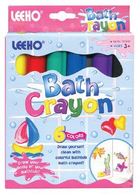 Мелки для ванны, 6 цветов, Leeho [BACR-8SE-6] Мелки для ванны, 6 цветов, Leeho [BACR-8SE-6]