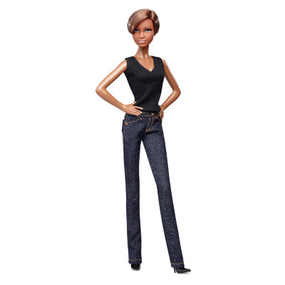 Кукла &#039;Model No.08&#039; из серии &#039;Джинсовая мода&#039;, коллекционная Barbie Black Label, Mattel [T7743] Кукла 'Model No.08' из серии 'Джинсовая мода', коллекционная Barbie Black Label, Mattel [T7743]