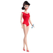 Коллекционная кукла Барби 'Модель в купальнике, брюнетка', коллекционная Mattel [X3122]