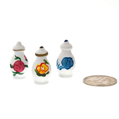 Кукольная миниатюра &#039;Баночки для кухни&#039;, 3 штуки, 1:12, Art of Mini [AM0101076] Кукольная миниатюра 'Баночки для кухни', 3 штуки, 1:12, Art of Mini [AM0101076]