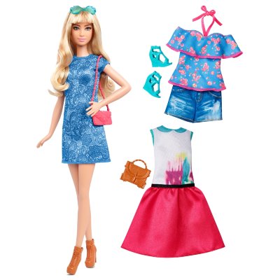 Кукла Барби с дополнительными нарядами, высокая (Tall), из серии &#039;Мода&#039; (Fashionistas), Barbie, Mattel [DTF06] Кукла Барби с дополнительными нарядами, высокая (Tall), из серии 'Мода' (Fashionistas), Barbie, Mattel [DTF06]