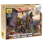Сборная модель 'Британские разведчики 1939-1945', 1:72, 4 фигуры, Art of Tactic, Zvezda [6226]
