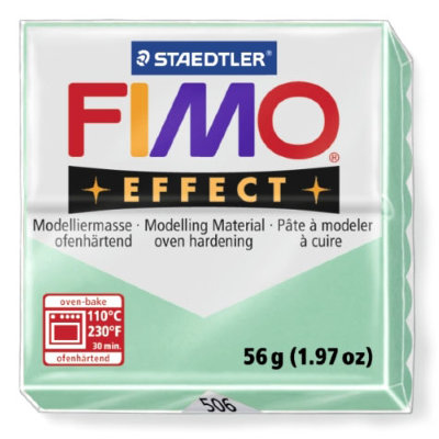 Полимерная глина FIMO Effect Double Jade Green, зеленый нефрит, 56г, FIMO [8020-506] Полимерная глина FIMO Effect Double Jade Green, зеленый нефрит, 56г, FIMO [8020-506]