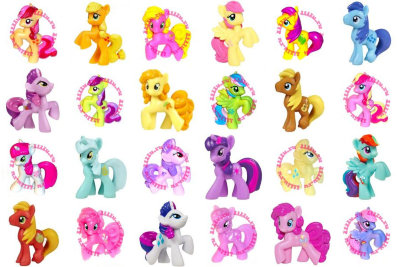 Мини-пони &#039;из мешка&#039; - 24 пони, полный комплект 1 серии 2012, My Little Pony [35581-set1] Мини-пони 'из мешка' - 24 пони, полный комплект 1 серии 2012, My Little Pony [35581-set]