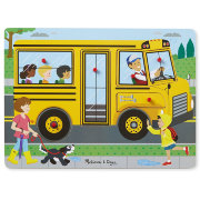 Деревянный звуковой пазл 'Школьный автобус', 6 элементов, Melissa&Doug [739]