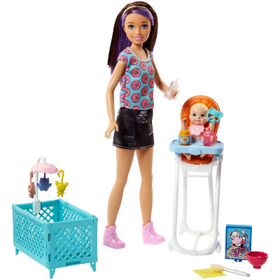 Игровой набор &#039;Кормление малыша&#039;, из серии &#039;Skipper Babysitters Inc.&#039;, Barbie, Mattel [FHY98] Игровой набор 'Кормление малыша', из серии 'Skipper Babysitters Inc.', Barbie, Mattel [FHY98]