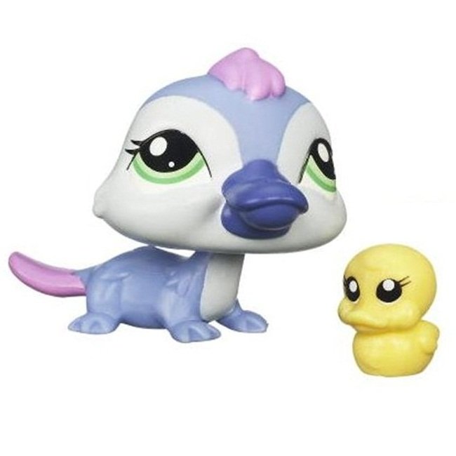 Одиночная зверюшка 2012 - сиреневый Утконос, Littlest Pet Shop, Hasbro 3899...