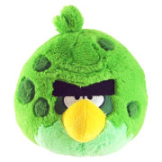Мягкая игрушка 'Зеленая космическая злая птичка' (Angry Birds Space - Green Bird), 12 см, со звуком, Commonwealth Toys [92570-G]