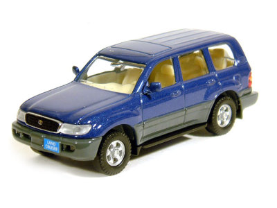 Модель автомобиля Toyota Land Cruiser VX.R, синяя, 1:43, Yat Ming [94233B] Модель автомобиля Toyota Land Cruiser VX.R, синяя, 1:43, Yat Ming [94233B]
