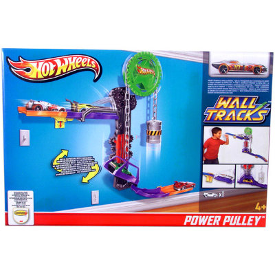 Игровой набор с настенным треком &#039;Power Pulley&#039;, Hot Wheels, Mattel [X9314] Игровой набор с настенным треком 'Power Pulley', Hot Wheels, Mattel [X9314]