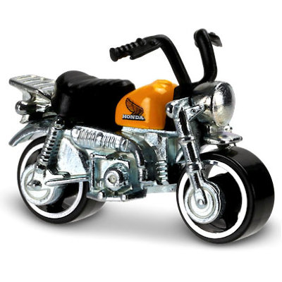 Модель мотоцикла &#039;Honda Monkey Z50&#039;, Черный, HW Moto, Hot Wheels [DHX42] Модель мотоцикла 'Honda Monkey Z50', Черный, HW Moto, Hot Wheels [DHX42]